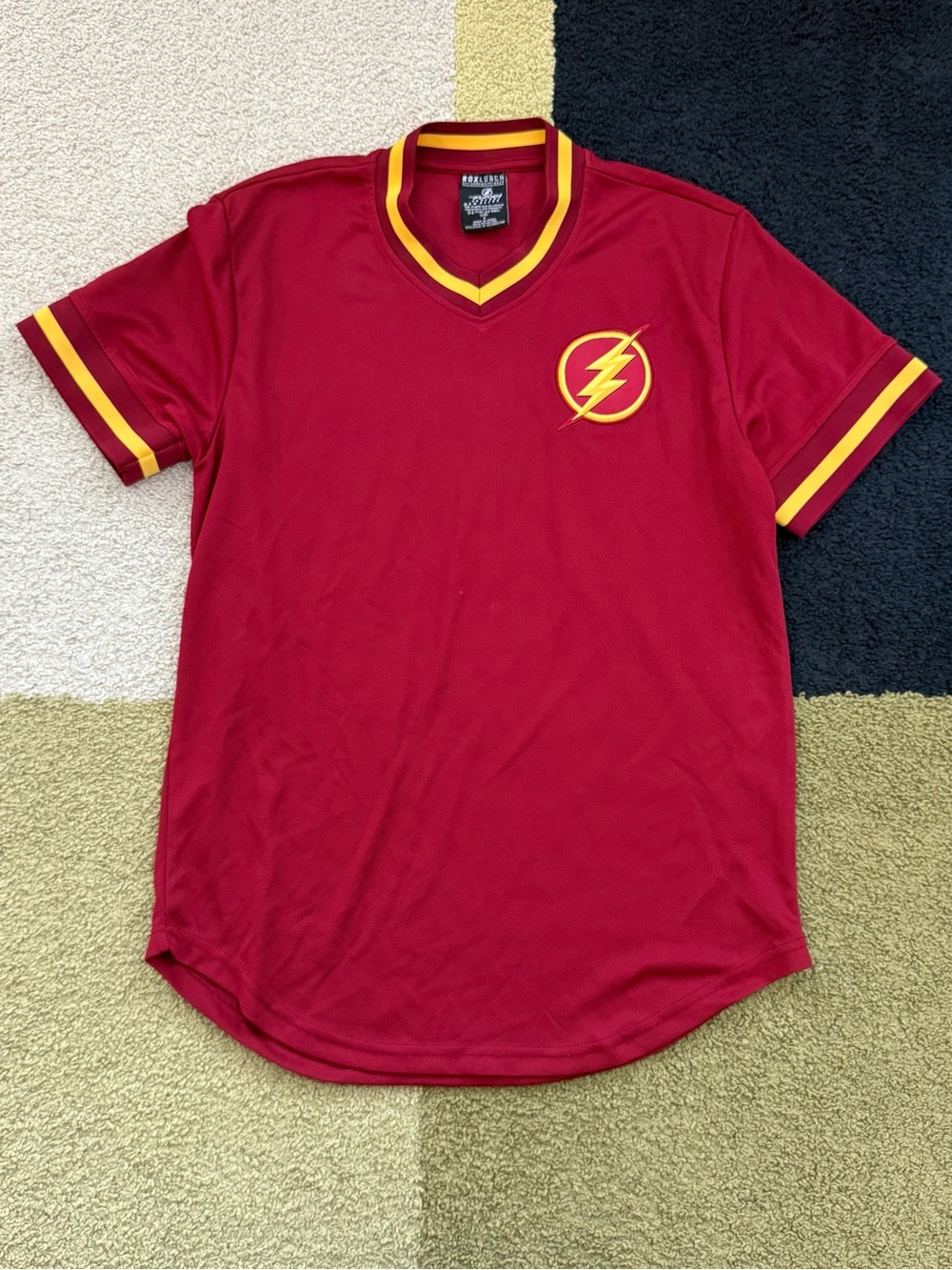 BOXLUNCH The Flash Red & Yellow Athletic Tee